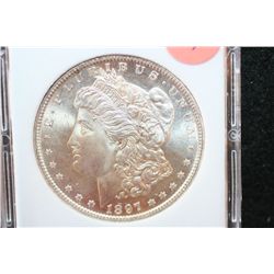 1897-S Silver Morgan $1, MCPCG Graded MS65