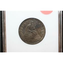 1854 Seated Liberty Quarter, ANACS Graded EF45