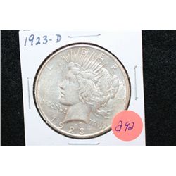 1923-D Peace $1