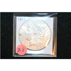 1891 Silver Morgan $1, BU
