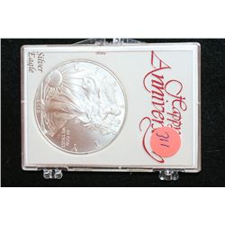 2010 Silver Eagle $1, "Happy Anniversary"