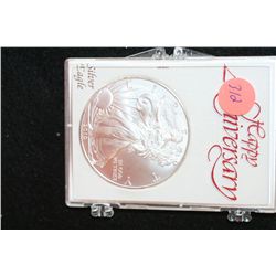 2010 Silver Eagle $1, "Happy Anniversary"