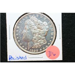 1898 Silver Morgan $1, Polished