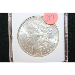 1902-O Silver Morgan $1, MCPCG Graded MS62