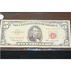 1963 United States Note $5, Red Seal