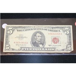 1963 United States Note $5, Red Seal