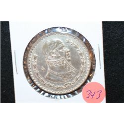 1962 Mexico Un Peso Foreign Coin