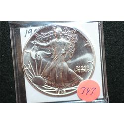 1989 Silver Eagle $1