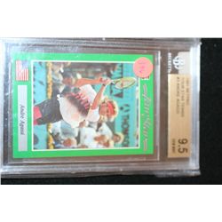 1991 Netpro Tour Star Andre Agassi Tennis Card, Beckett Grading Services Gem Mint 9.5
