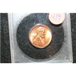 1957 Wheat Back Penny, ACG Graded MS66 Red