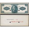 Image 1 : Central Bank of China, Unlisted Essay Banknote, 1949 Gold Chin Yuan Issue.