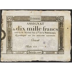 Republique Francaise, 1795 Franc Issue Assignat.