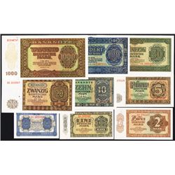 Deutsche Notenbank, 1948 issue Banknotes.