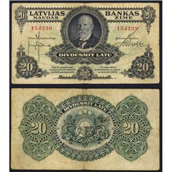 Latvijas Bankas - 1925 Issue.