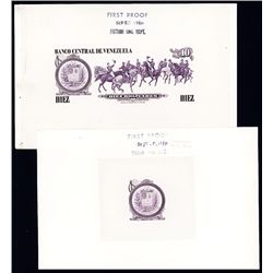 Banco Central De Venezuela, 1980 Issue, Production Progress Proof.