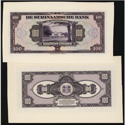 De Surinaamsche Bank 1941-48 Issue Proof Banknote.