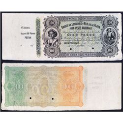 Banco De Londres Y Rio De La Plata, Discovery 1870's Issue Specimen Banknote.