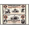 Image 1 : Eastern Bank of Alabama Uncut Proprietary Proof Sheet Banknote Pair