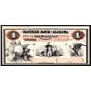 Image 1 : Eastern Bank of Alabama Proprietary Proof $1 Banknote