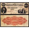 Image 1 : Commercial Bank of Alabama, $100 1858 Obsolete Banknote.