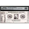 Image 1 : Miners Bank of Savings of Alta, California, Proprietary Proof, Payable in Gold Dust.