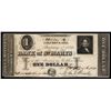 Image 1 : Bank of St. Mary's 1843 Issue Obsolete Banknote.