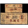 Image 1 : Jasper County, By Order of the Inferior Court, 1862 Obsolete Scrip Note Pair.