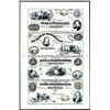 Image 1 : Bank of Bloomington Uncut Sheet of 4 Proprietary Proofs.