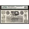Image 1 : State Bank of Illinois $50 Proprietary Proof.