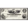 Image 1 : City of Des Moines, $2 Proprietary Proof Unlisted in Haxby.