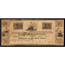 Bank of Kentucky, Philip Sturgest 1837 Obsolete Scrip Note.