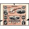 Image 1 : Atlantic Bank Uncut Sheet of 2 Color Proprietary Proofs.
