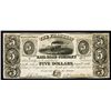 Image 1 : Franklin Rail Road Company, 1840 Issued Obsolete Banknote.