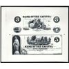 Image 1 : Bank of the Capital Uncut Sheet of 2 Progress Proofs & Border Proprietary Proofs.