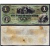 Image 1 : Michigan, Bank of Tecumseh, $1 Obsolete Banknote Full Green Tint.