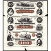 Image 1 : State of Mississippi Uncut Sheet of 4 Proofs.