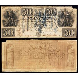 Planters Bank, 1833 Obsolete Banknote (Payable in Woodville).