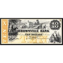 Brownville Bank $10 Proprietary Proof.