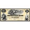 Image 1 : Brownville Bank $5 Proprietary Proof.