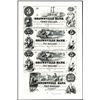 Image 1 : Brownville Bank Uncut Sheet of 4 Proprietary Proofs.