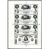 Image 1 : Cumberland Bank Uncut Sheet of 4 Proprietary Proofs.