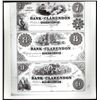 Image 1 : Bank of Clarendon Uncut Sheet of 3 Proprietary Proofs.