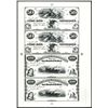 Image 1 : Union Bank of Tennessee Uncut Sheet of 4 Black & White Proprietary Proofs.