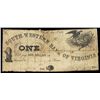 Image 1 : South-Western Bank of Virginia, 1861 Obsolete Banknote.
