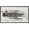 Image 1 : James H. Hart Jewelry Store Approval Proof Calling Card or Letterhead.