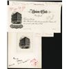 Image 1 : Union Club of New York Approval Vignette Proof and Club Entrance Fee Receipt Proof.