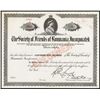 Image 1 : ÒSociety of Friends of RomaniaÓ Specimen Certificate.