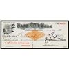 Image 1 : Barb City Bank Issued Check With Barb Wire Letters in Title With RN-X7 Revenue Imprint.