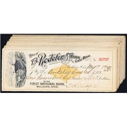 T.A. Roclefer National Glass Works Issued Checks With RN-X7 Revenue Imprints.