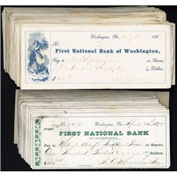 First National Bank of Washington Issued Checks (160+).